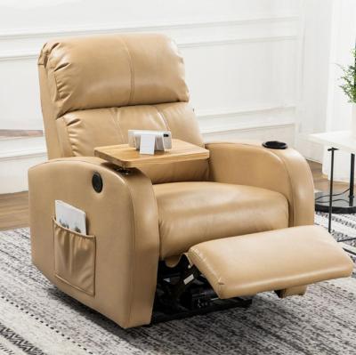 China Luxury Adjustable Lazy Leather Foldable Sofa Chair Recliner Sofa for sale