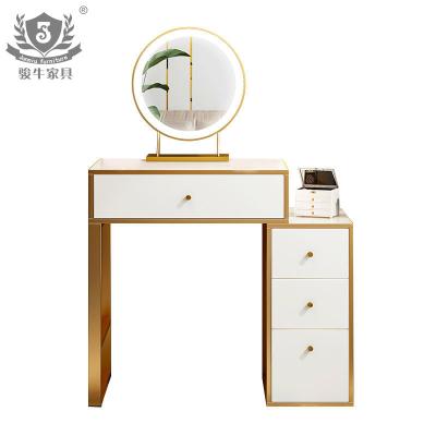 China Modern Wooden Beauty Personal Care Dressers Bedroom Furniture With Led Light Make Up Desk Dressing Table for sale