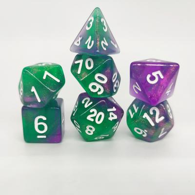 China DND /RPG Games Customized Colored Acrylic Color Die Set / OEM Dice For D&D Tabletop Games for sale