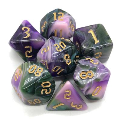 China Polyhedral DND /RPG Games / Education Dice Set A Roll Of Dungeons Dice Board Games for sale