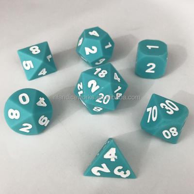 China DND /RPG games newest design dnd dice set 7 pcs silicone dice squishy set for sale