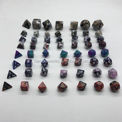 China DND /RPG games mini table game size dnd dice set for sale