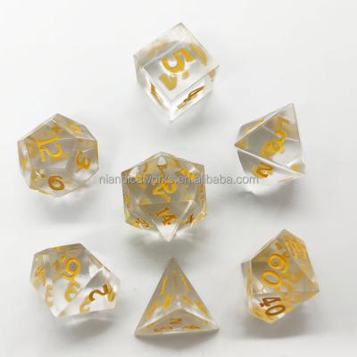 China DND /RPG games high quality cheap price pure plastic dies cut crystal dies cutting edge manufacturing direct sales for sale