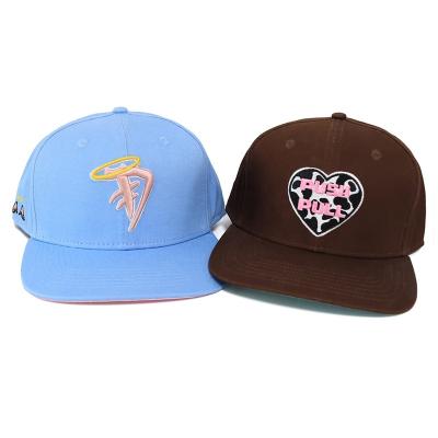 China 6 Panel COMMON Custom Cheap Adjustable Snapback Hats, 3D Embroidery Flat Brim Snapback Hat, Hip Hop Snapbacks for sale