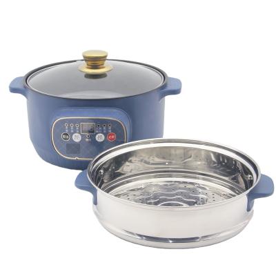 China Stocked 24cm Factory Pot Cooker Bi-ply Adjustable Electric Hot Pot for sale