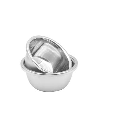 China Disposable Bowl Metal Stainless Steel Kitchen Tableware Soup Bowl Mixing Sink for sale