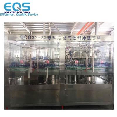 China 10000BPH Beverage Customized Glass Bottle Carbonated Soft Drink Filling Machine Production Line for sale