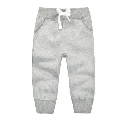 China Thickening Kids Jogger Winter Clothing Thick Sweatpants Customized Kids Pants Cotton Blank Sweatpants Inside Long Kids Pants fleece for sale