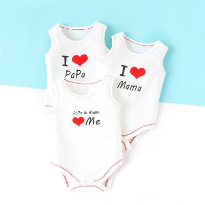 China 100% Pure Cotton Summer Cotton Vest Clothes Newborn Rising Pajamas Baby Cartoon Sleeveless Jumpsuit Clothes 2022 New for sale