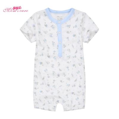 China 100% Cotton Shorts Sleeve 100% Cotton Baby Rompers Clothes Infant Baby Jumpsuit for sale