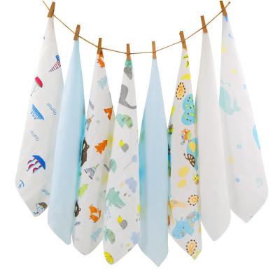 China 100% Soft Baby Face Towel Baby Face Towel Amazon Sales INS Cotton Warm Towel Child Safe Muslin Soft Towel Pack of 8 for sale