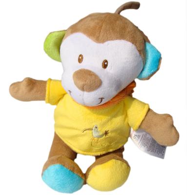 China Plush Baby Toys Bell Animal Hanging Doll Pull Cartoon Music Box Trailer Integrated Hanging for sale