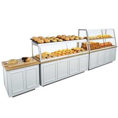 China Eco-friendly Single Side 2layer Bakery Display Bread Showcase for sale