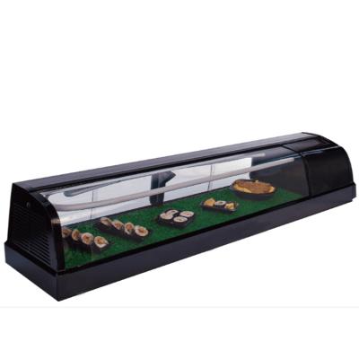 China Display Dairy Table Top Mini Sushi Display Fridge Chiller Case for sale