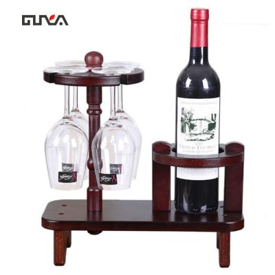 China Sustainable Tabletop Wine Rack Countertop Glass Rack for sale