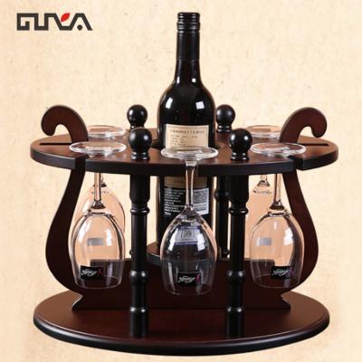 China Mini Single Wine Bottle Display Stand Glass Viable Racks for sale