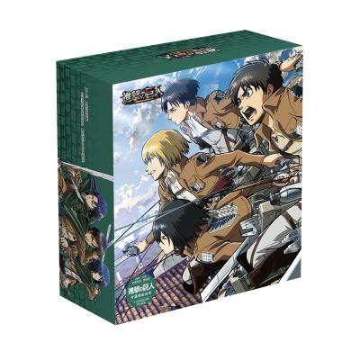 China Cartoon Toy Anime Attack on Titan Lucky Gift BOX Eren Ackerman Toy Mug Landmark Pendant Gift Include Badge Pin Postcard Props Card Water for sale