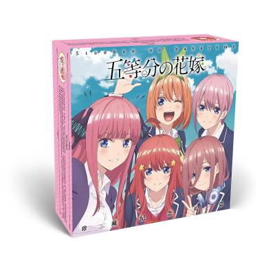 China Toy Postcard Badge Stickers Bookmark Storage Box Gift Toy Gift Box Package Anime The Quintessential Quintuplets Cartoon Small for sale