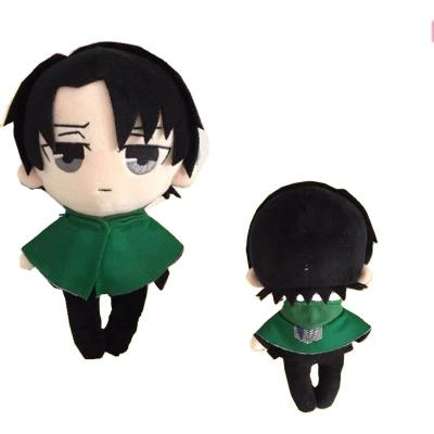 China Movie & 20cm Japanese TV Cartoon Anime Attack on Titan Cute Soft Stuffed Pillow Levi Ackerman Plush Doll Toy Kids Gift for sale