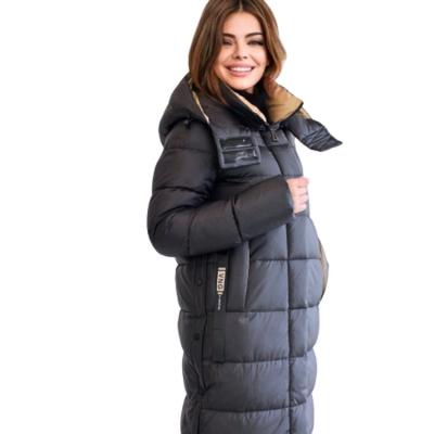 China FODARLLOY Ladies Warm Hooded Cotton-padded Clothes Slim Long Down Jackets Women Coats Winter plus size coats for sale