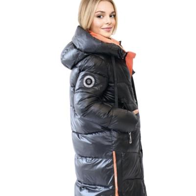 China FODARLLOY Custom warm quilted winter coat waterproof puffer with hood jacket for women for sale