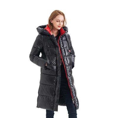 China FODARLLOY 2022 New Women Winter puffer jacket women slim zipper Parkas women Long Down Jacket for sale