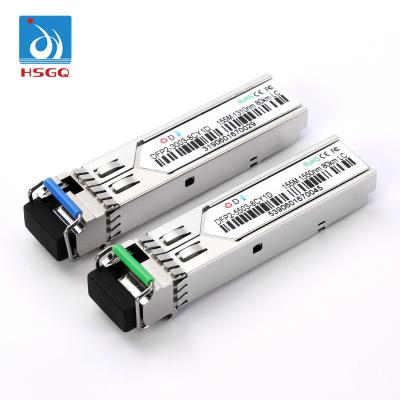 China Direct Buried HSGQ 155M 80KM LC Slot Single Mode Fiber Single SFP 1550nm 80km SFP Module for sale