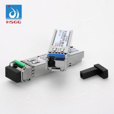 China Single Ftth HSGQ 1.25G 1550/1310nm LC Fiber Optic Module 20km SFP Transceiver Module For OLT / Switch for sale