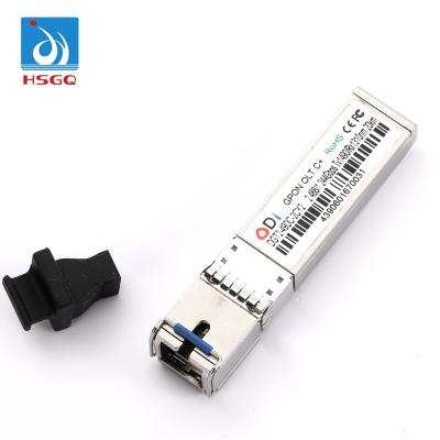 China FTTH FTTB FTTX Network HSGQ gpon olt C+ C++ C+++ Optical PON Module 2.5G/1.25G 20KM TX1490nm/RX1310nm sfp module for sale