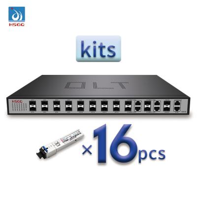 China FTTH FTTB FTTX HSGQ-G016 HUAWEI ZTE Gpon 16 Port OLT Gpon Epon 10g Pon Stick B+ SFP Module for sale