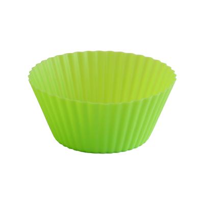 China Amazon Sustainable Hot Sale Silicone Muffin Cup Baked Egg Pudding Cup Tray Tart Mold for sale