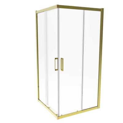 China Aluminum ,  Titanium Brushed Color ,Folding Sligding Door，Bathroom Shower Room for sale