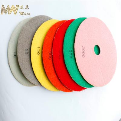 중국 Selling good design resin polishing pads rotary polishing pads rubber polishing pad 판매용