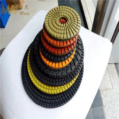 China Rubber Backed Diamond Polishing Pads Efficient Tools For Concrete And Stone for sale