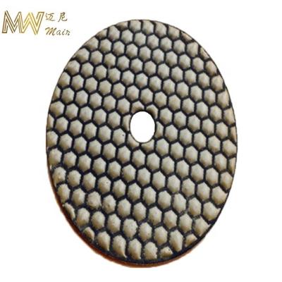 China Resin Diamond Polishing Pads Abrasive Flexible Floor Dry Pad For Granite Marble Quartz Sand for sale