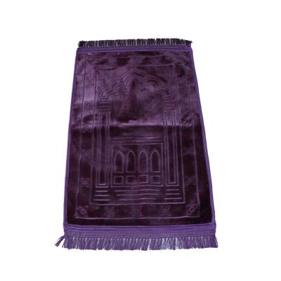 China Washable portable islamic adult arabic sejadah/prayer mat for sale