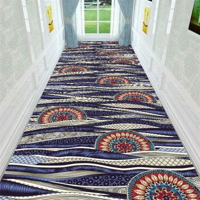 China Good Quality Anti Slip Style Hotel Single Size Anti Slip Long Hallway Carpet Runners Large for sale