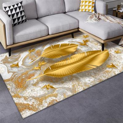 China Rectangle Anti-slip Polyester European Style Living Room Rugs For Sale for sale