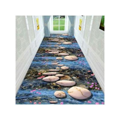 China 100 Commercial Printed Non-Slip Nylon Tufted Hallway Floral Printed Carpetss For Hotels for sale