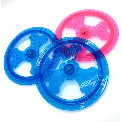 China Wholesale TPR Flying Disc Dog Sports Toy Dog Stocked Soft Light Up Flying Disc Toy for sale