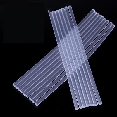 China High Temperature High Viscosity Hot Melt 11MM Wooden 7MM Transparent Clear Adhesive Stick for sale