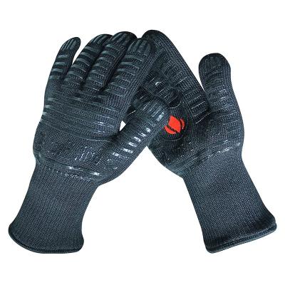 China Anti-Slip Universal Extreme Heat Resistant BBQ Gloves Flame Retardant Indoor Outdoor Use For Men And Women for sale