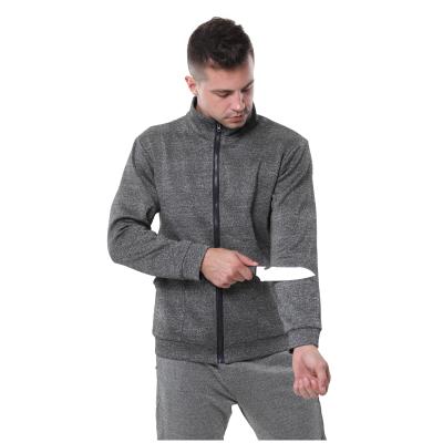 China HPPE EN388 Anti-Cut Level 4 Knife Proof Anti Cut Shirt Apparel Knitted Cut Resistant Clothes for sale