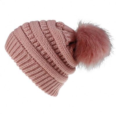 China Waterproof Ready To Ship Woman's Winter Hats Knitted Hat Classic Womens Knitted Winter Hat for sale