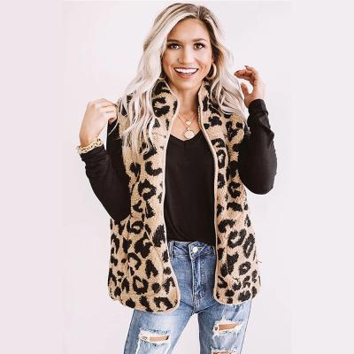 China Winter Sustainable Women Coat Leopard Jacket Fashion Womens Tank Tops for sale