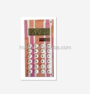 China Acrylic Calculator 8 Digits General Purpose Dual Power Calculator for sale