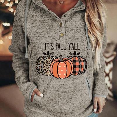 China Autumn New Halloween Custom Pumpkin Women's Anti-pilling Hoodies and Sweatshirts Winter Clothes For Women for sale