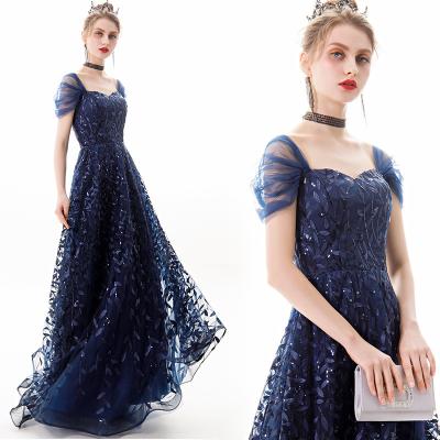 China New Women's Luxury Evening Banquet Dress Breathable Elegant Ladies Noble Long Evening Dress for sale