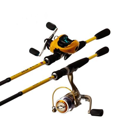 China High Quality General Purpose Carbon Beginner Friendly Spinning Rod 1.8m/1.98m/2.1m/2.4m Fishing Rod Reel Set for sale