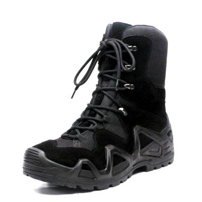 China Anti-slippery side zipper burst gear women steel coyot waterproof shoes chip ankle men's lowa high cut upper tactical boots for sale